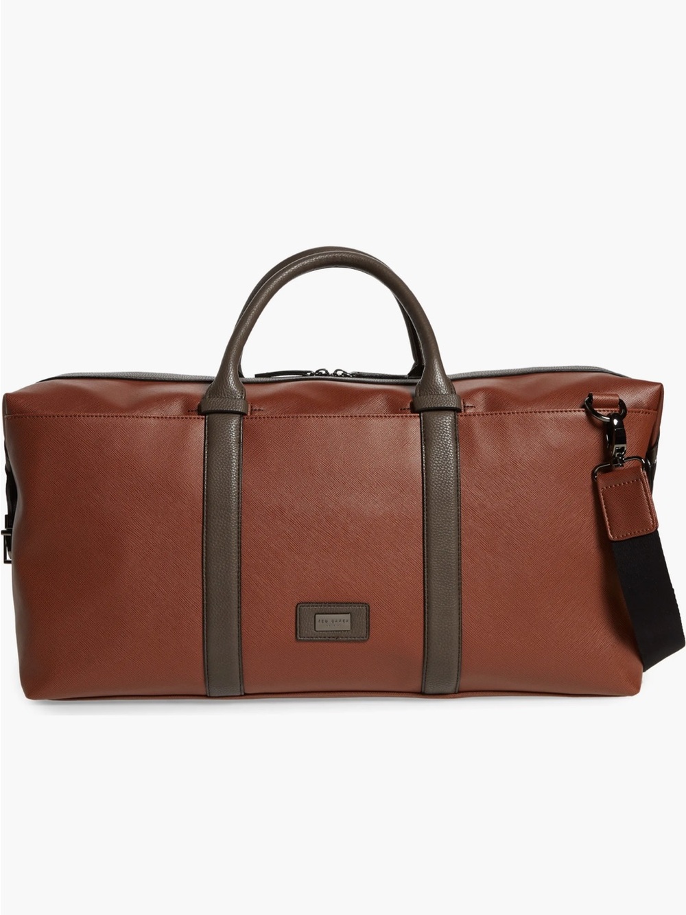The Ted Baker London Geome Faux Leather Duffle Bag